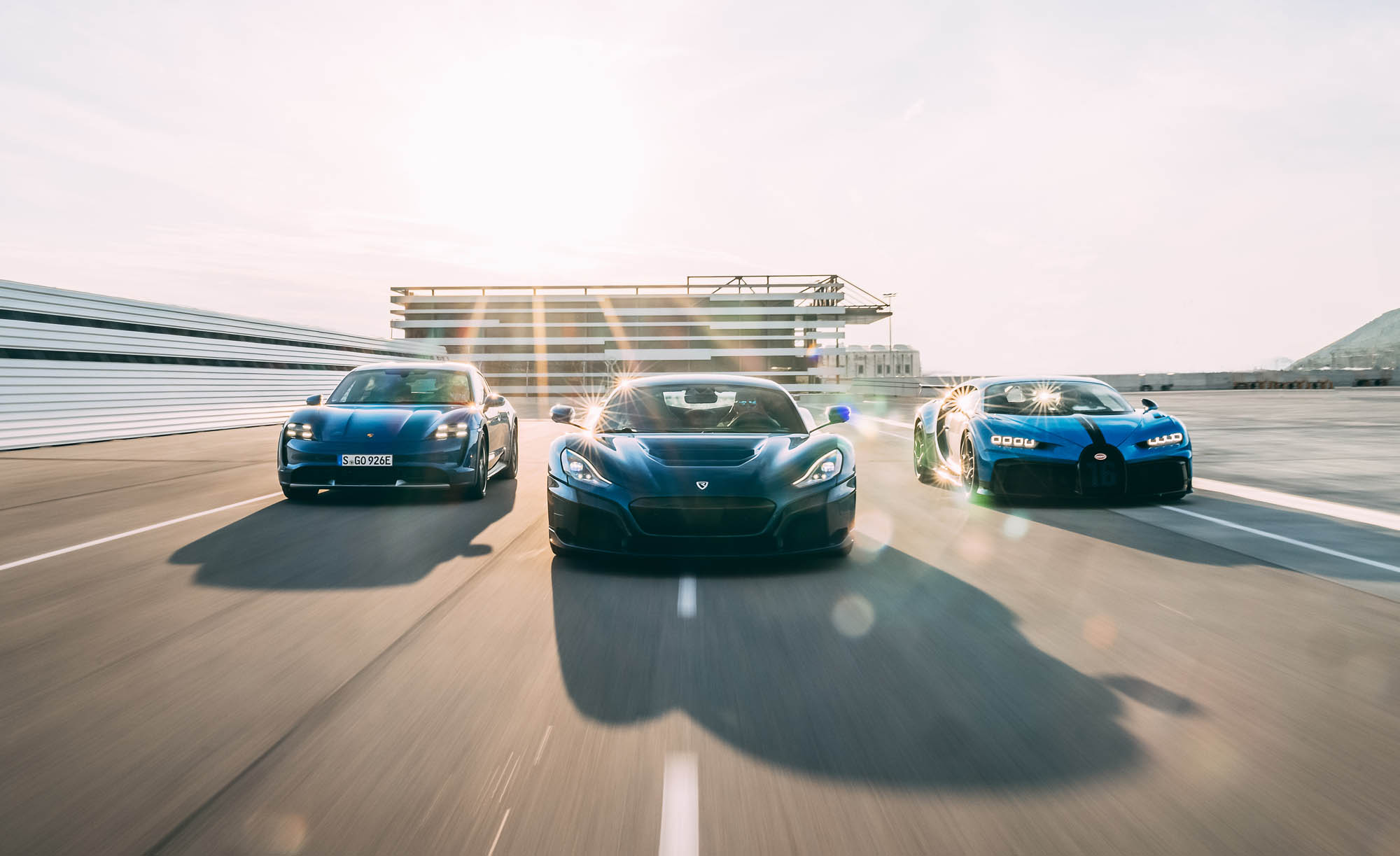 Rimac, Bugatti , Porsche