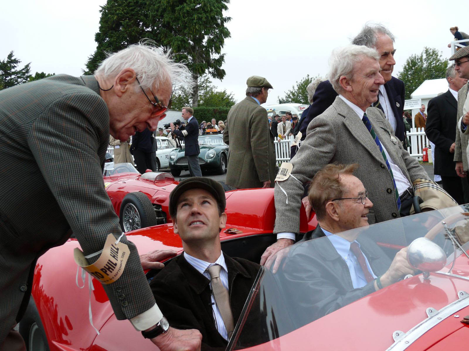 Roy Salvadori, Derek & Phil, Tony Brooks, Jack Brabham 