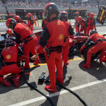 F1 - Carlos Sainz (Ferrari) pit stop, GP Γαλλίας 2022