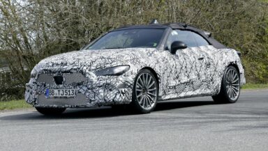 Mercedes CLE convertible spy shots-4