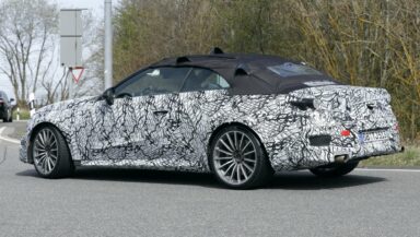 Mercedes CLE convertible spy shots-8