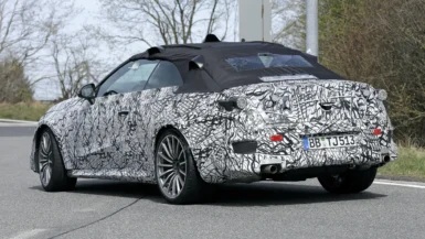 Mercedes CLE convertible spy shots-9