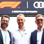 Oliver Hoffmann, Adam Baker, Markus Duesmann (Audi)