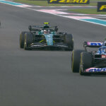 F1 - Esteban Ocon (Alpine), Sebastian Vettel (Aston Martin) & Fernando Alonso (Alpine), GP Άμπου Ντάμπι 2022