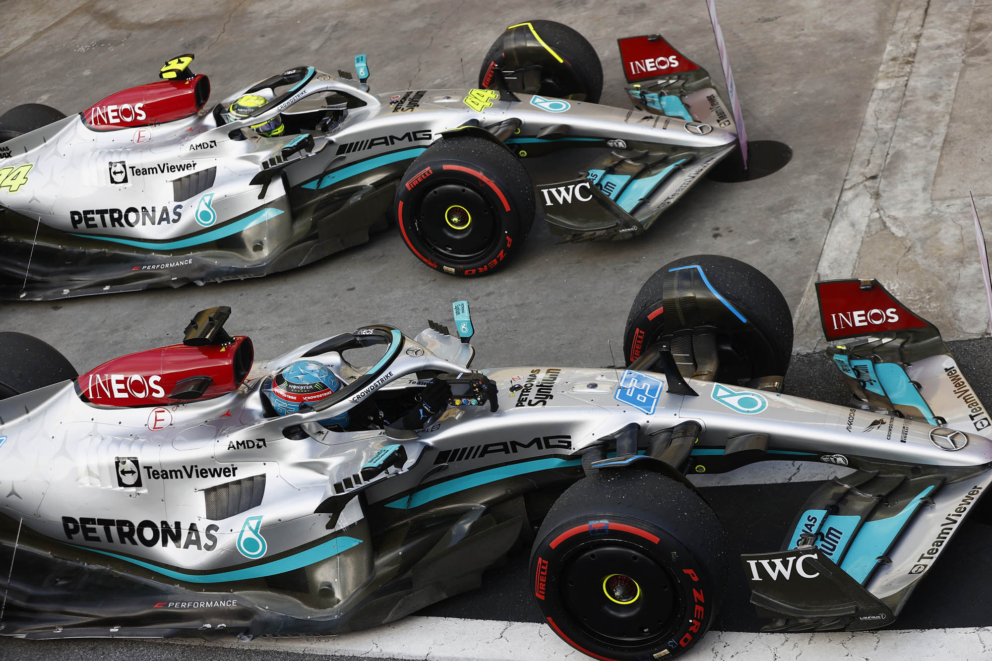 F1 - George Russell & Lewis Hamilton (Mercedes), GP Σάο Πάολο 2022