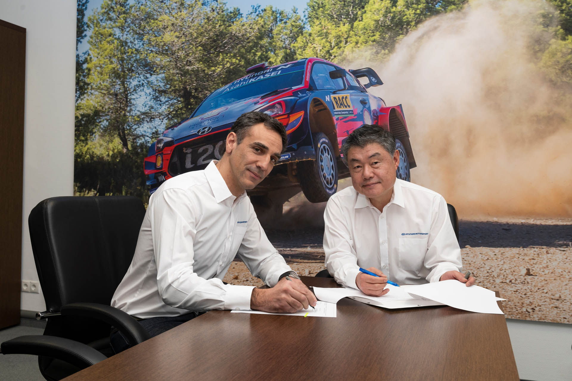 WRC: Cyril Abiteboul & Sean Kim (Hyundai)