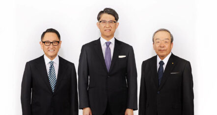 Akio Toyoda, Koji Sato, Takeshi Uchiyamada