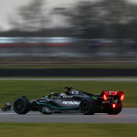 F1 - George Russell, Mercedes W14 shakedown, Silverstone 2023