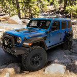 Rubicon 20th Anniversary Level II by American Expedition Vehicles (AEV) upfit for 2023 Jeep® Wrangler Rubicon 4xe features 37-inch BFGoodrich All-Terrain T/A KO2 tires