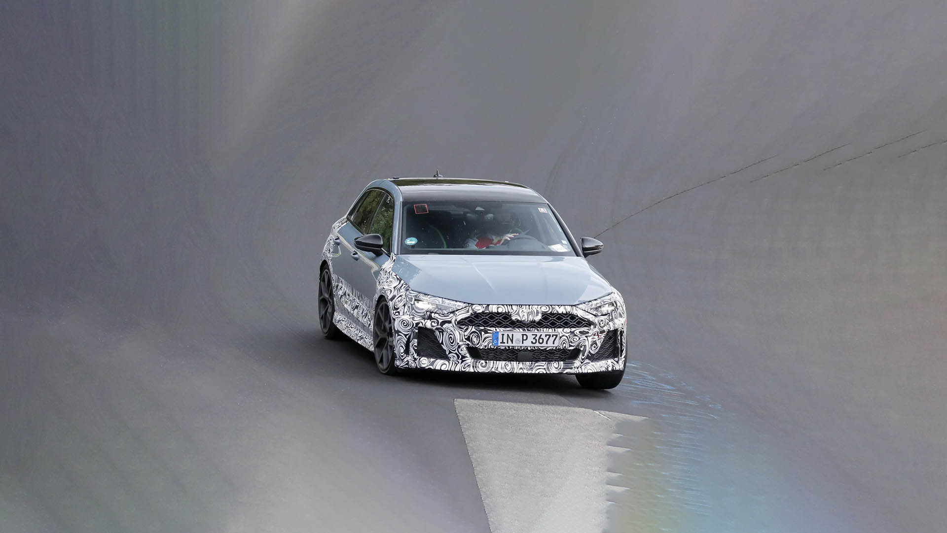 Audi RS 3 facelift spyshot