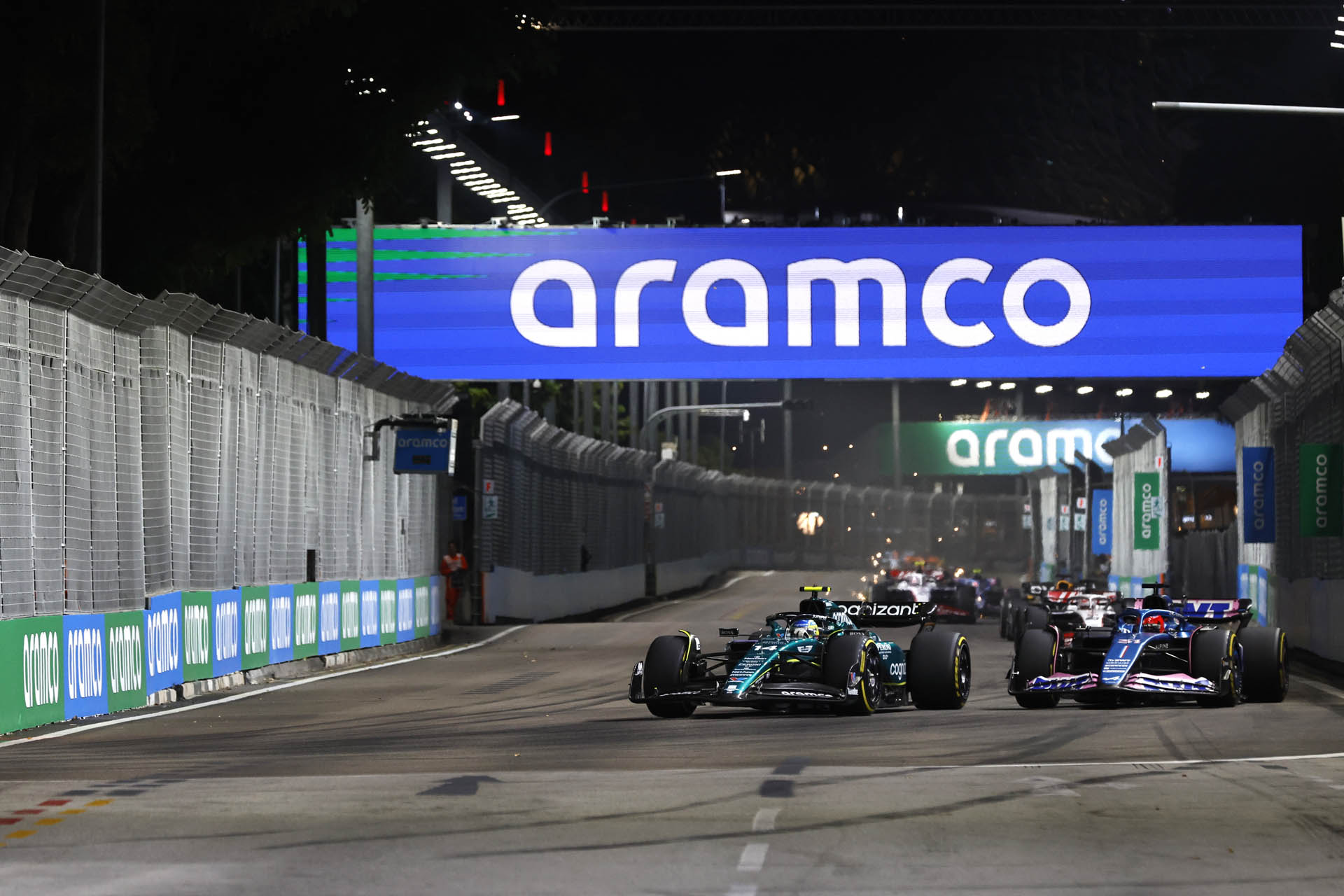 F1 - Fernando Alonso (Aston Martin) & Esteban Ocon (Alpine), GP Σιγκαπούρης 2023