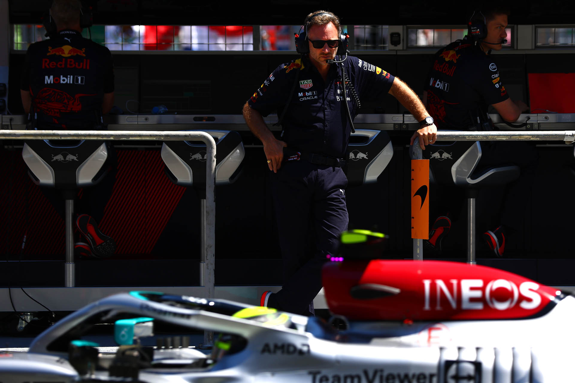 F1 - Christian Horner (Red Bull) & Lewis Hamilton (Mercedes), GP Αζερμπαϊτζάν 2022