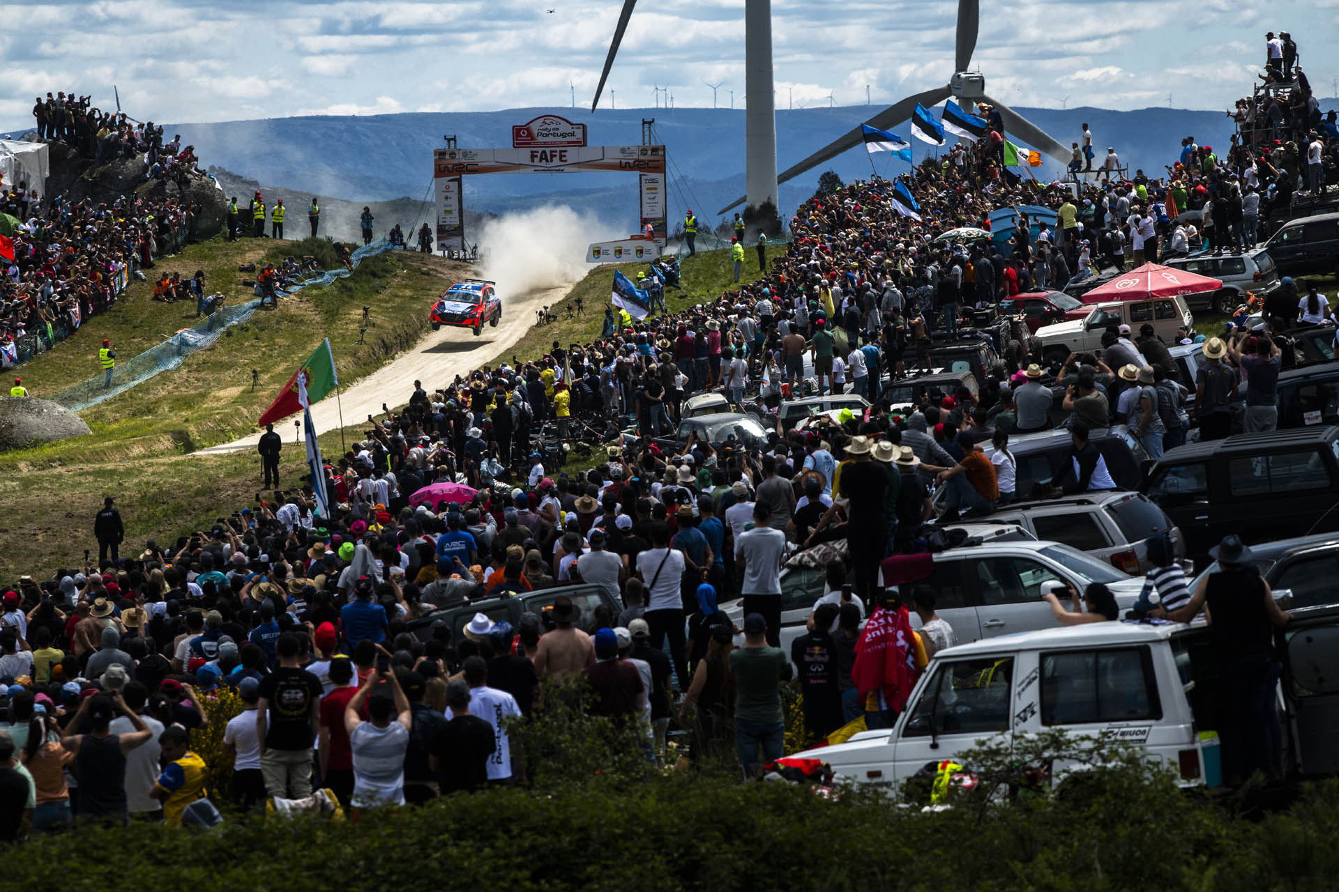 Teemu Suninen (FIN) Markkula Mikko (FIN) are seen performing during the World Rally Championship Portugal in Porto, Portugal on 14,May. 2023 // Jaanus Ree / Red Bull Content Pool // SI202305140668 // Usage for editorial use only //