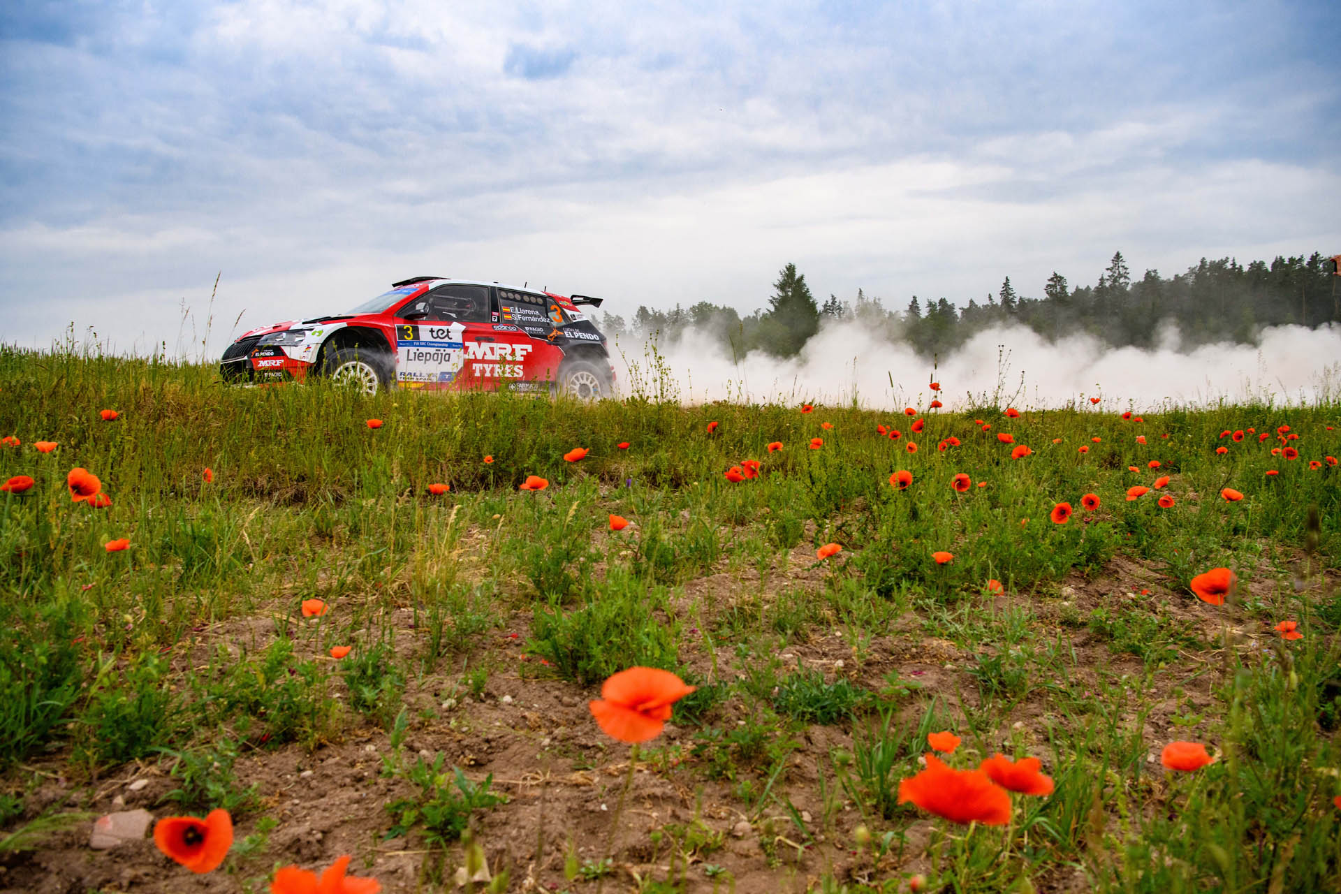 Efrén Llarena at FIA ERC - Fia European Rally Championship 2023 at Liepaja, Latvia on June 17. 2023 // @World / Red Bull Content Pool // SI202306180101 // Usage for editorial use only //