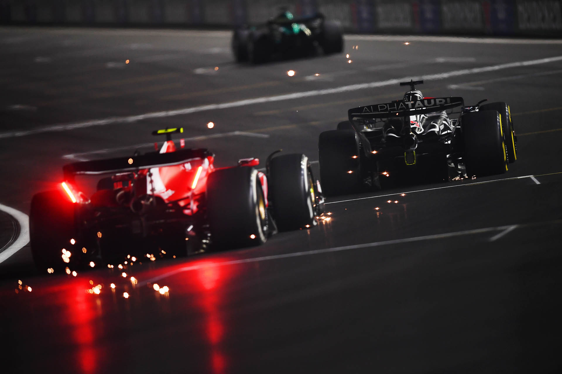 F1 - Daniel Ricciardo (AlphaTauri) & Carlos Sainz (Ferrari), GP Λας Βέγκας 2023