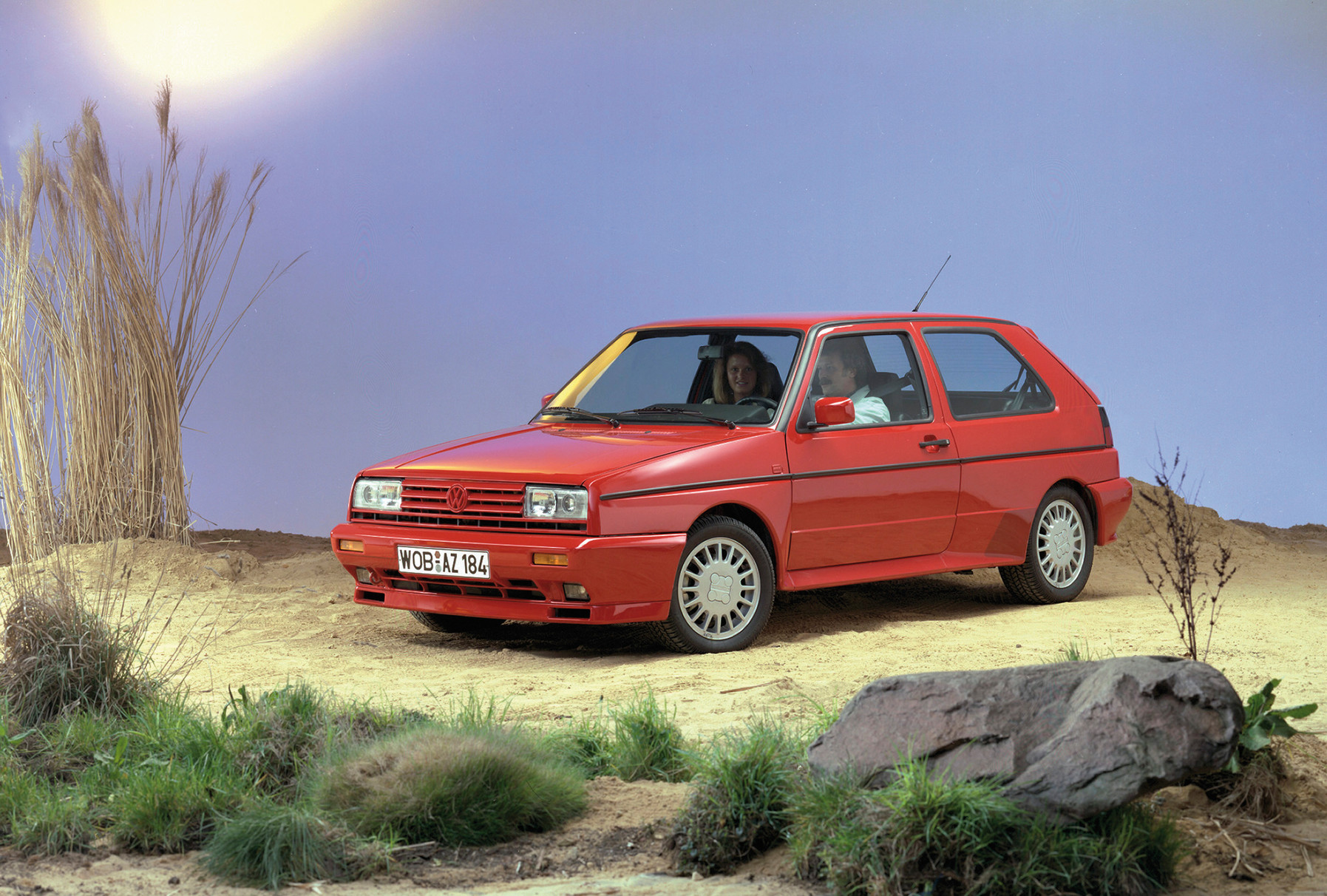 Homologationsmodell für den Motorsport - der zwischen 1989 und 1991 genau 5000mal hergestellte, grundsätzlich zweitürige Rallye Golf mit 160 PS kam aus dem VW Werk Brüssel.