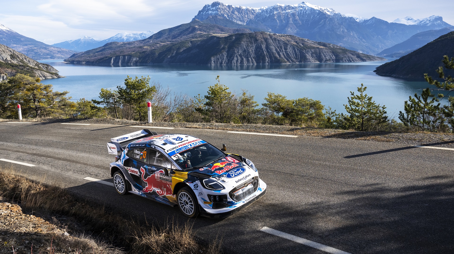 Munster Grégoire (NDL), Louka Louis (BEL) are seen on roadsection during the World Rally Championship Monte-Carlo in Gap, France on 26.January.2024 // Jaanus Ree / Red Bull Content Pool // SI202401260431 // Usage for editorial use only //