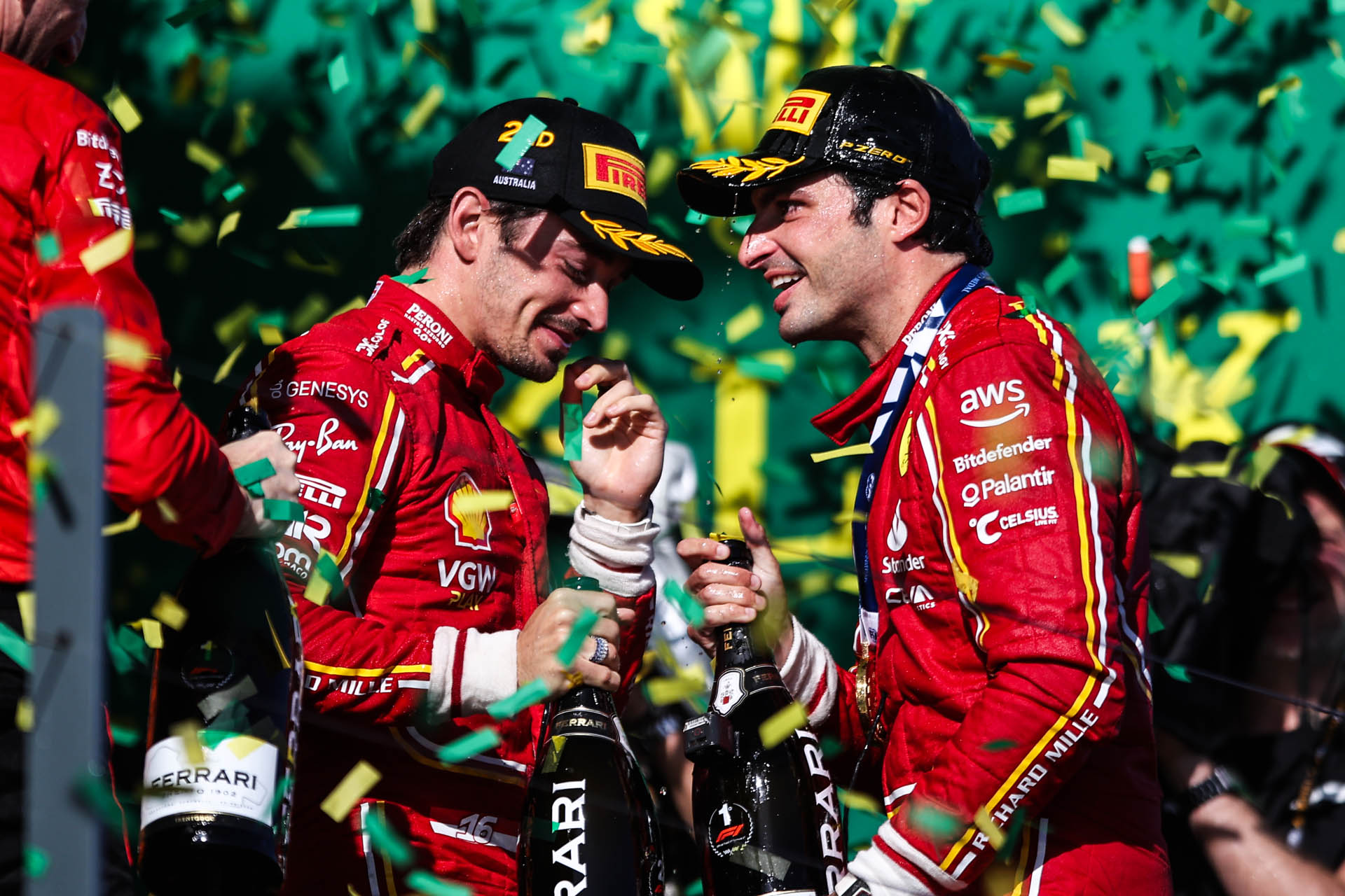 F1 - Carlos Sainz & Charles Leclerc (Ferrari), GP Αυστραλίας 2024