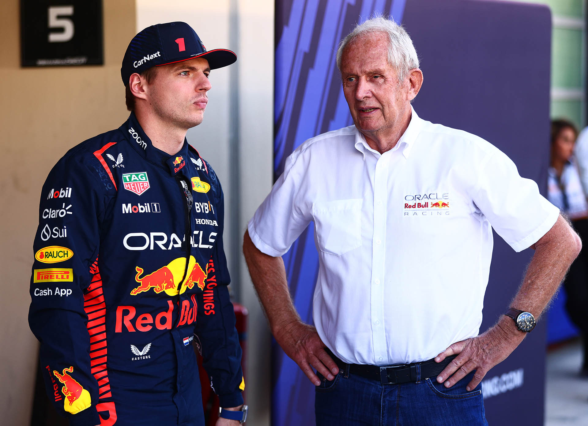 F1 - Max Verstappen & Helmut Marko (Red Bull)