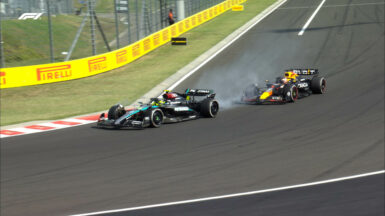 F1 Lewis Hamilton (Mercedes) & Max Verstappen (Red Bull)