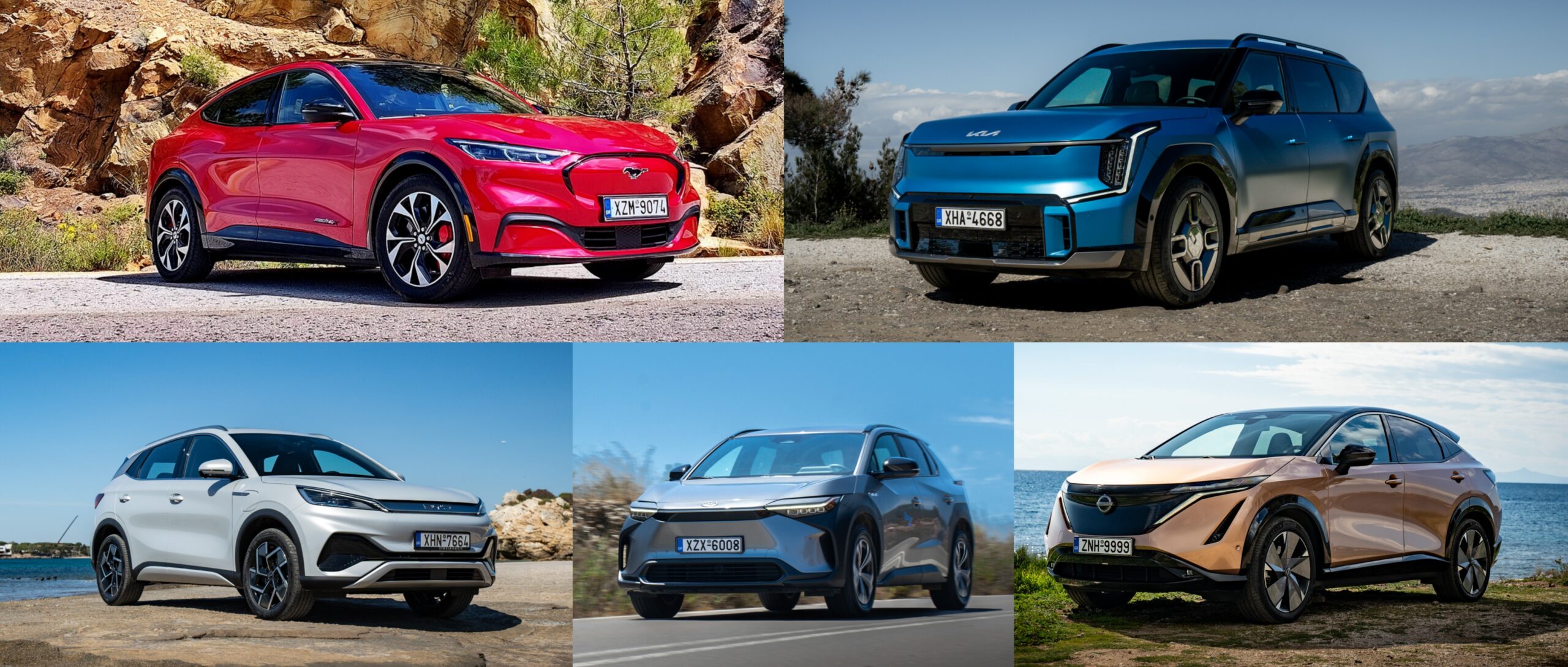 5 ilektrika suv mach e atto 3 ev9 bz4x ariya