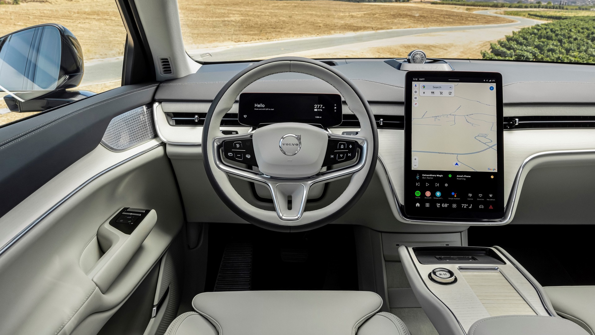 332590 Volvo EX90 Sand Dune Interior
