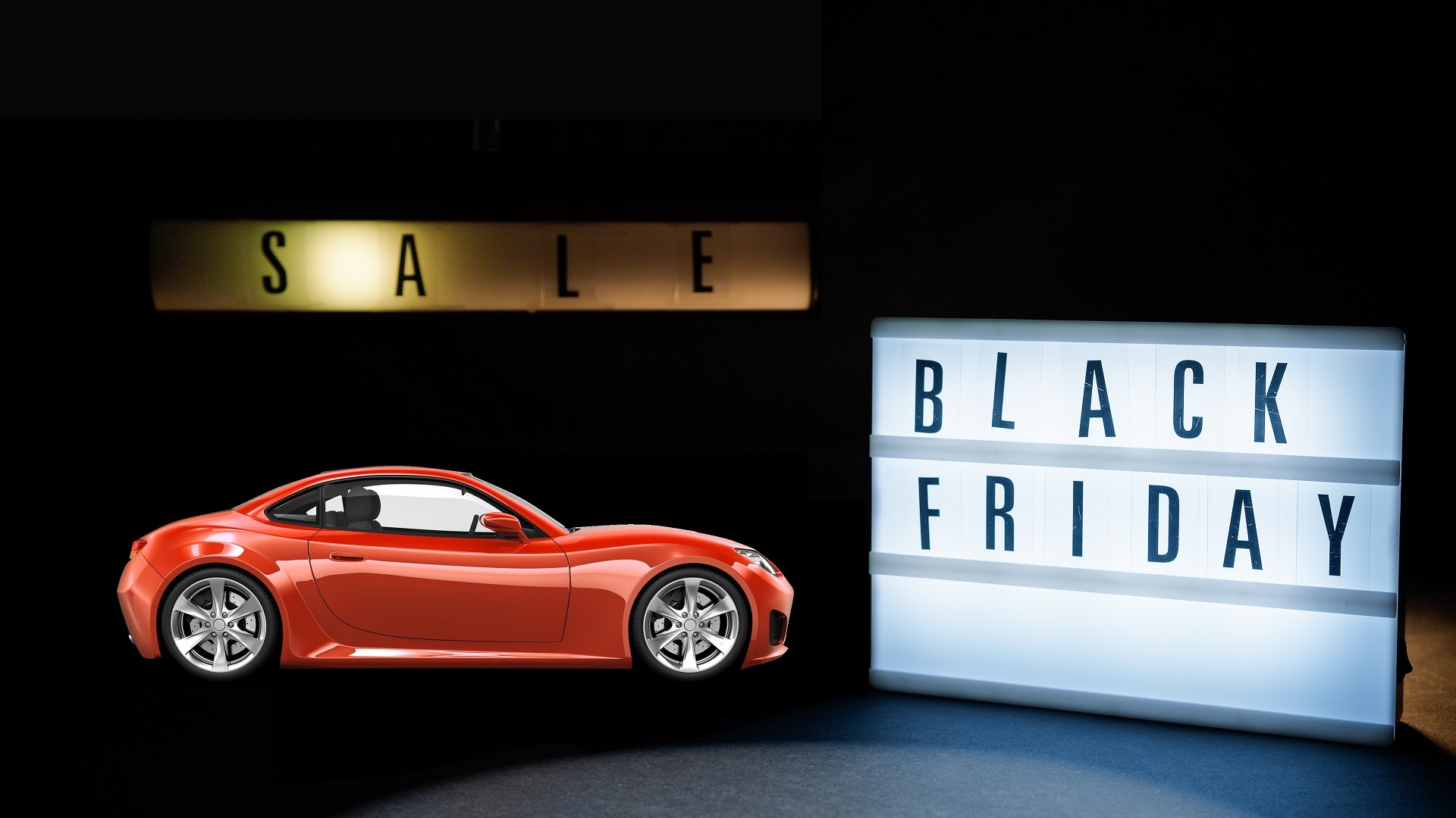 Black Friday Signboard And Copy Space