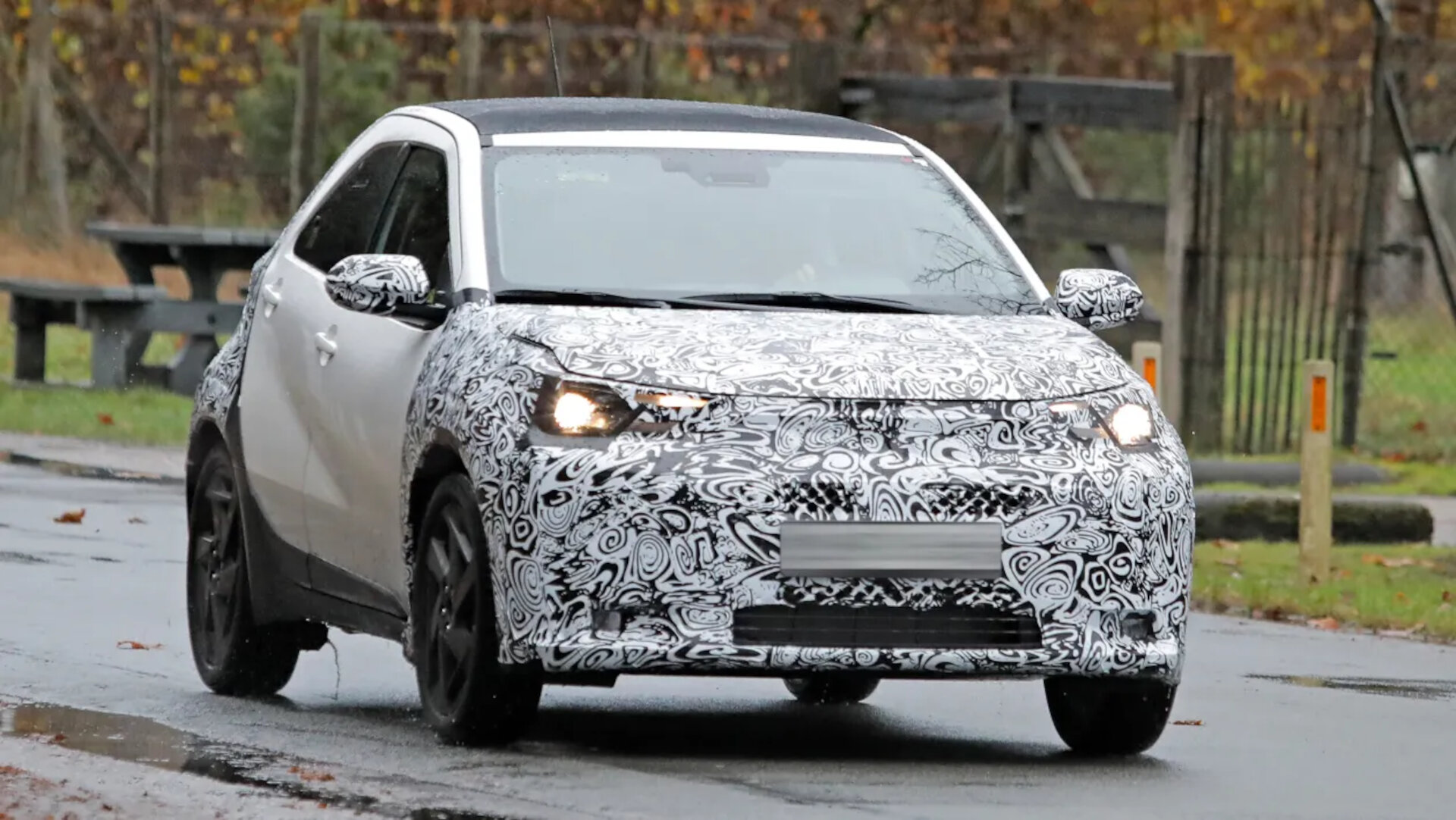 Toyota Aygo X facelift spy shots