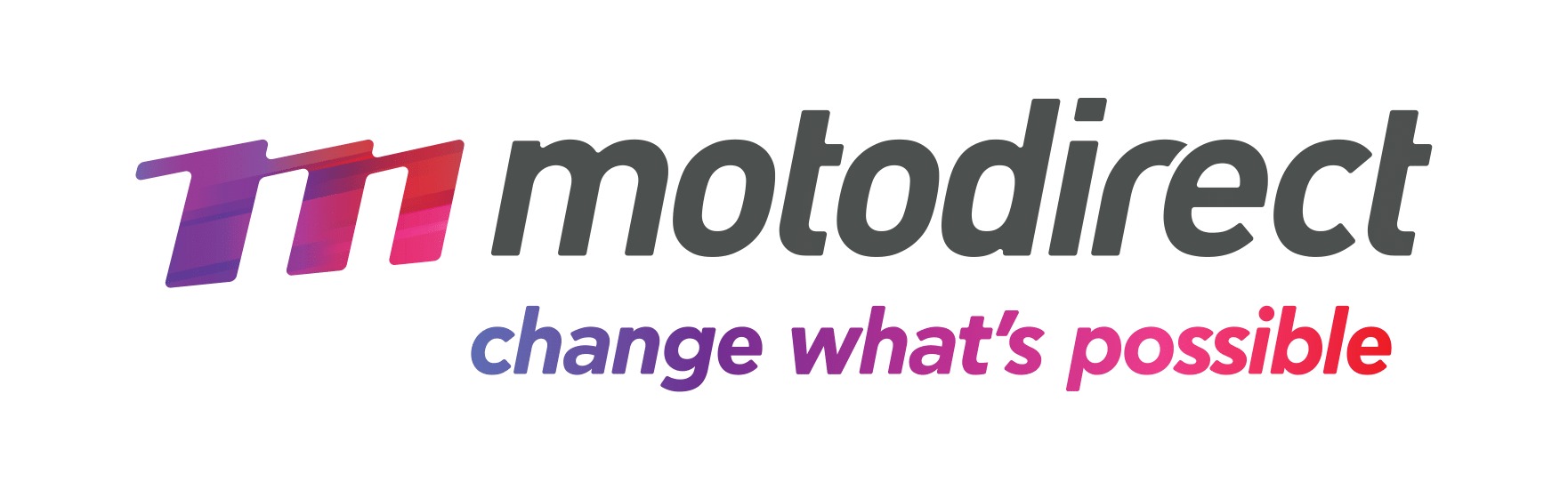 motodirect horizontal logo with tagline