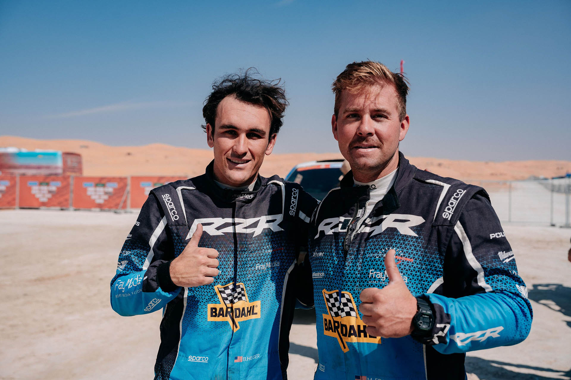 Brock Heger & Max Eddy, Dakar 2025 Brock Heger & Max Eddy, Dakar 2025