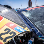 Detail of Carlos Sainz (ESP) car seen at the finish line of stage 01 of Rally Dakar 2025 in Bisha, Saudi Arabia on January 04, 2025 // Marcelo Maragni / Red Bull Content Pool //