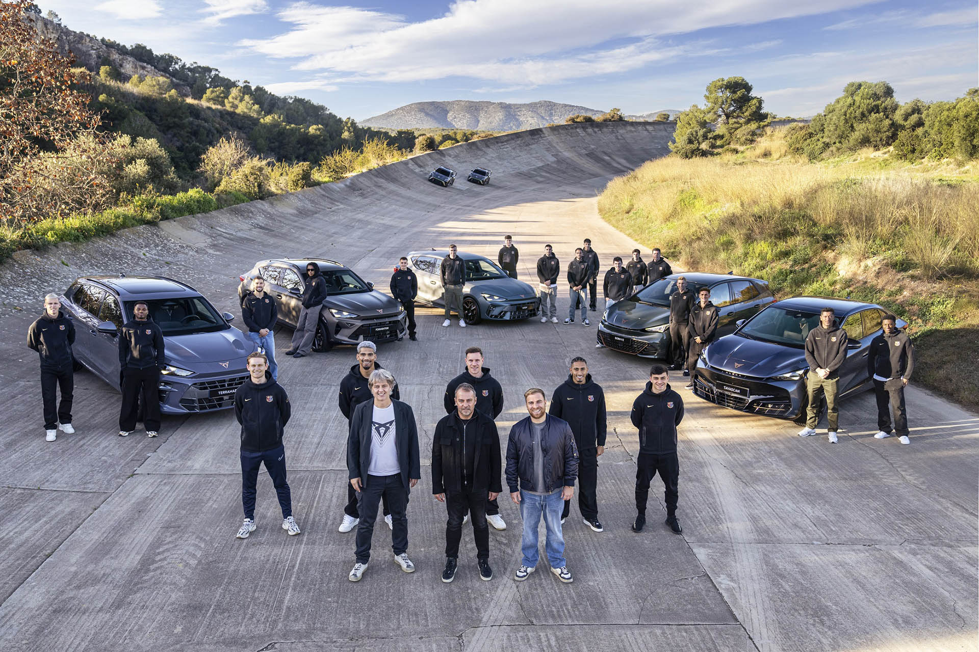 FC Barcelona players driving experience at the Terramar Circuit 06.pg