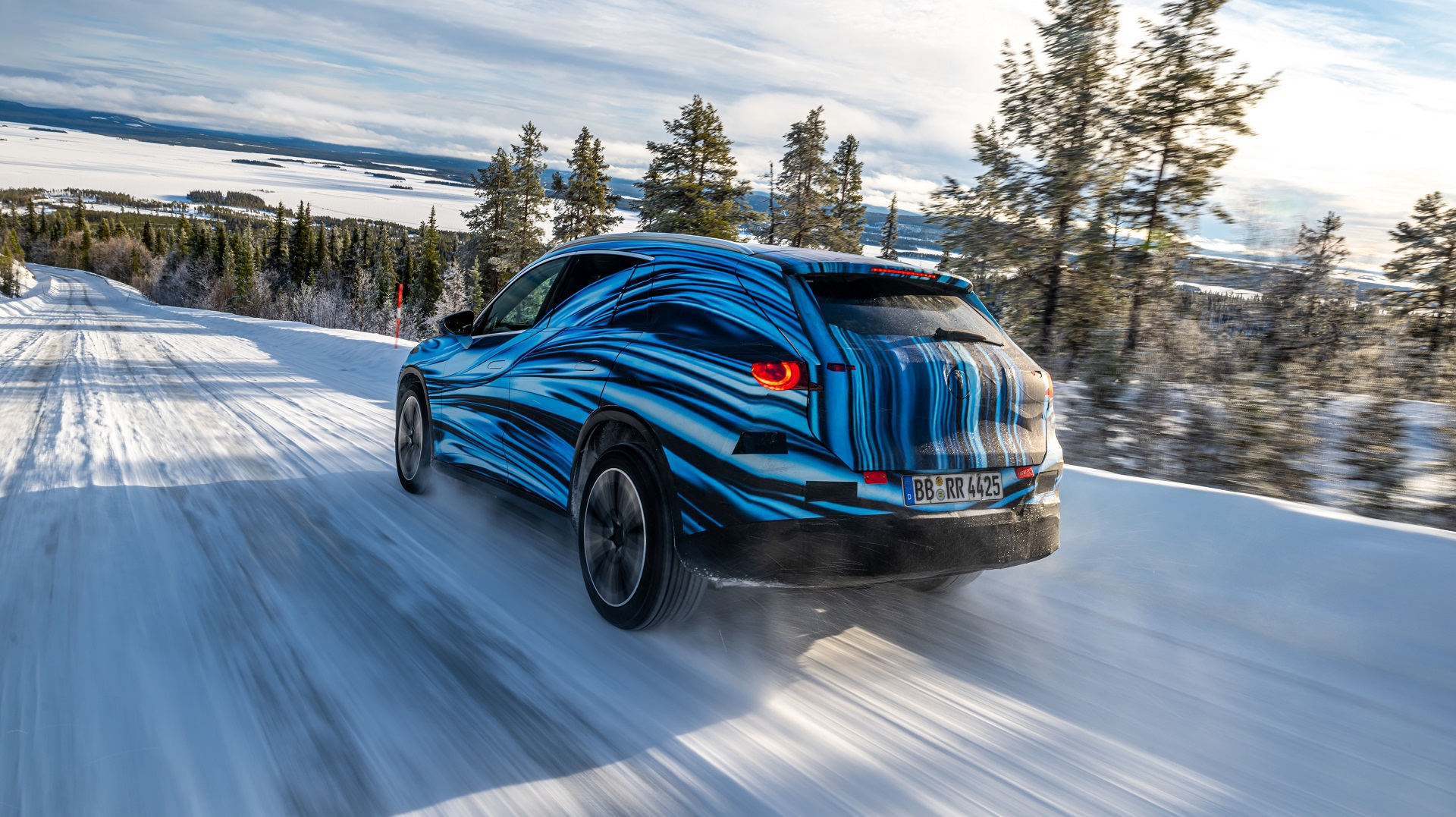 Winter Testing in Sweden, Arjeplog 2025: The all new GLC with EQ