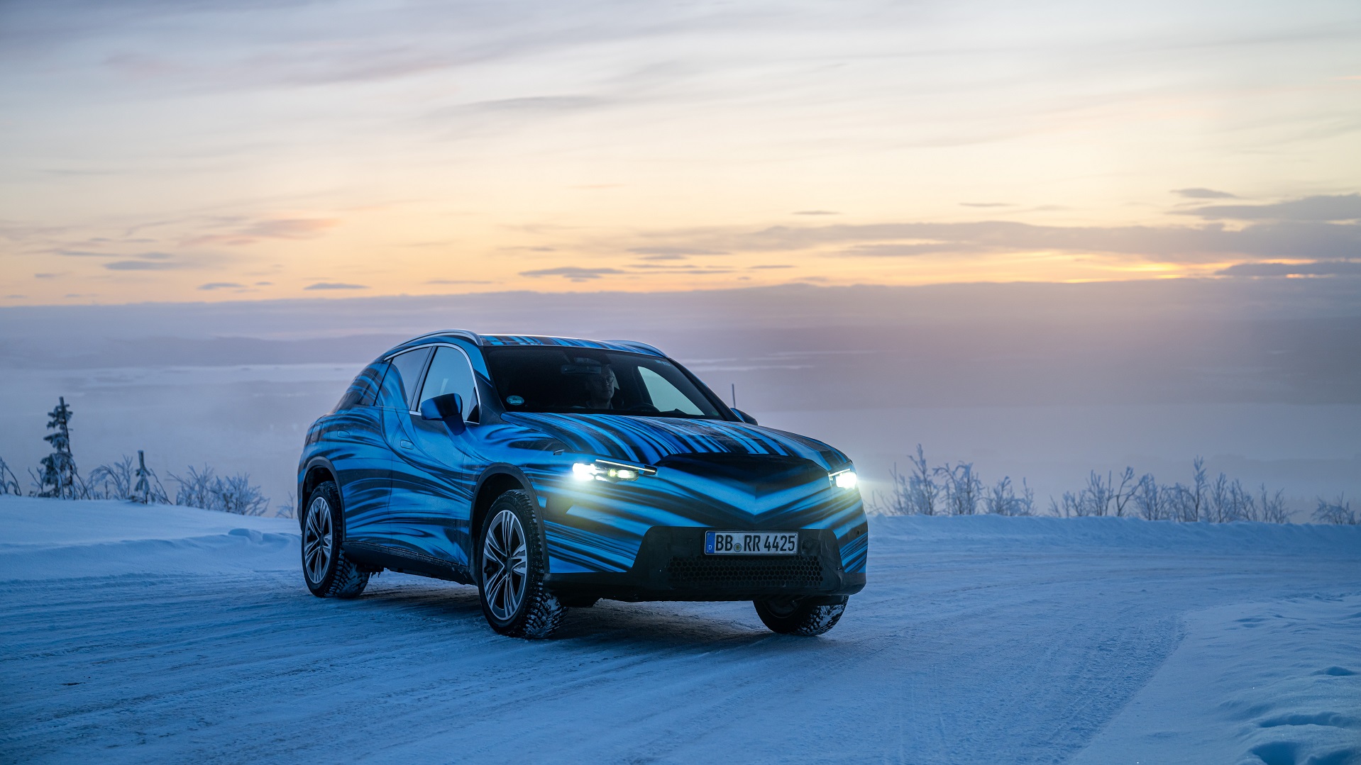 Winter Testing in Sweden, Arjeplog 2025: The all new GLC with EQ