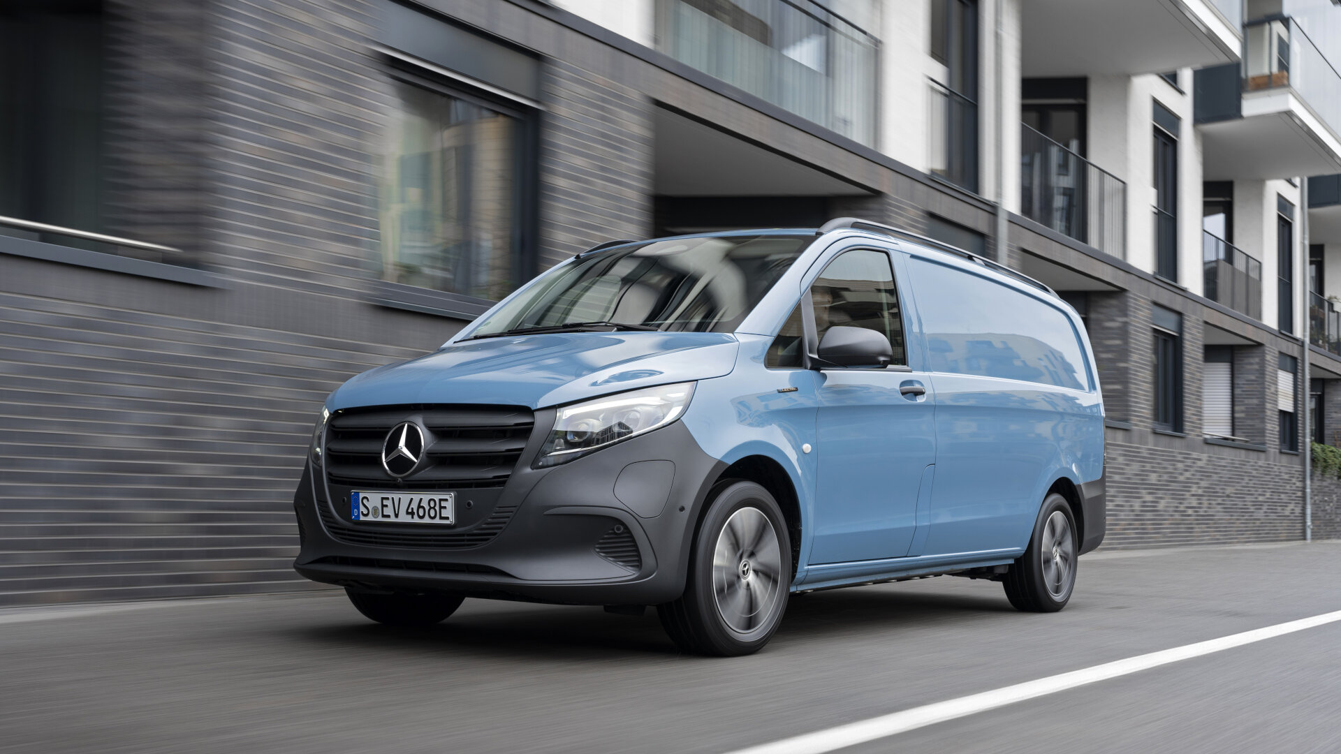 Mercedes-Benz eVito; Panel Van; Vintage blue 