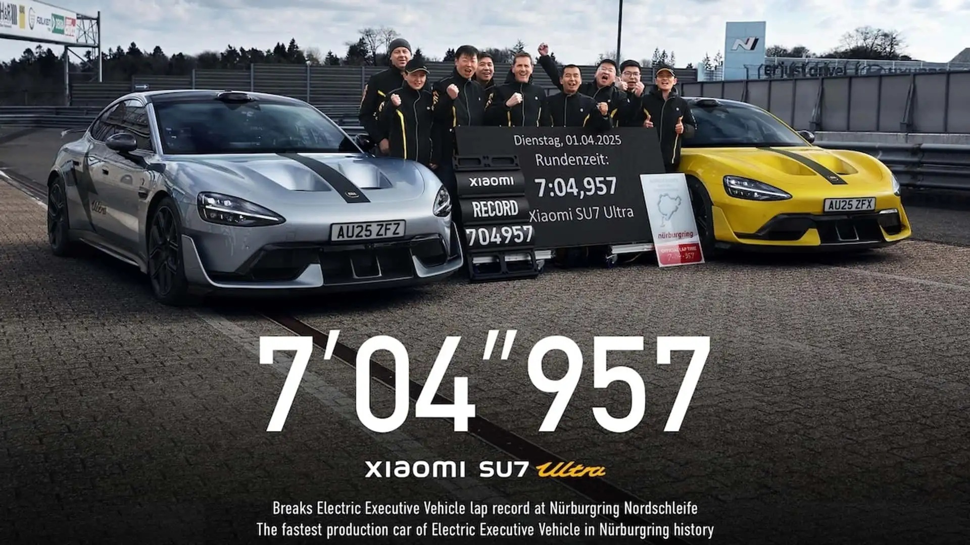 xiaomi su7 ultra production ev record at the nurburgring xiaomi su7 ultra production ev record at the nurburgring