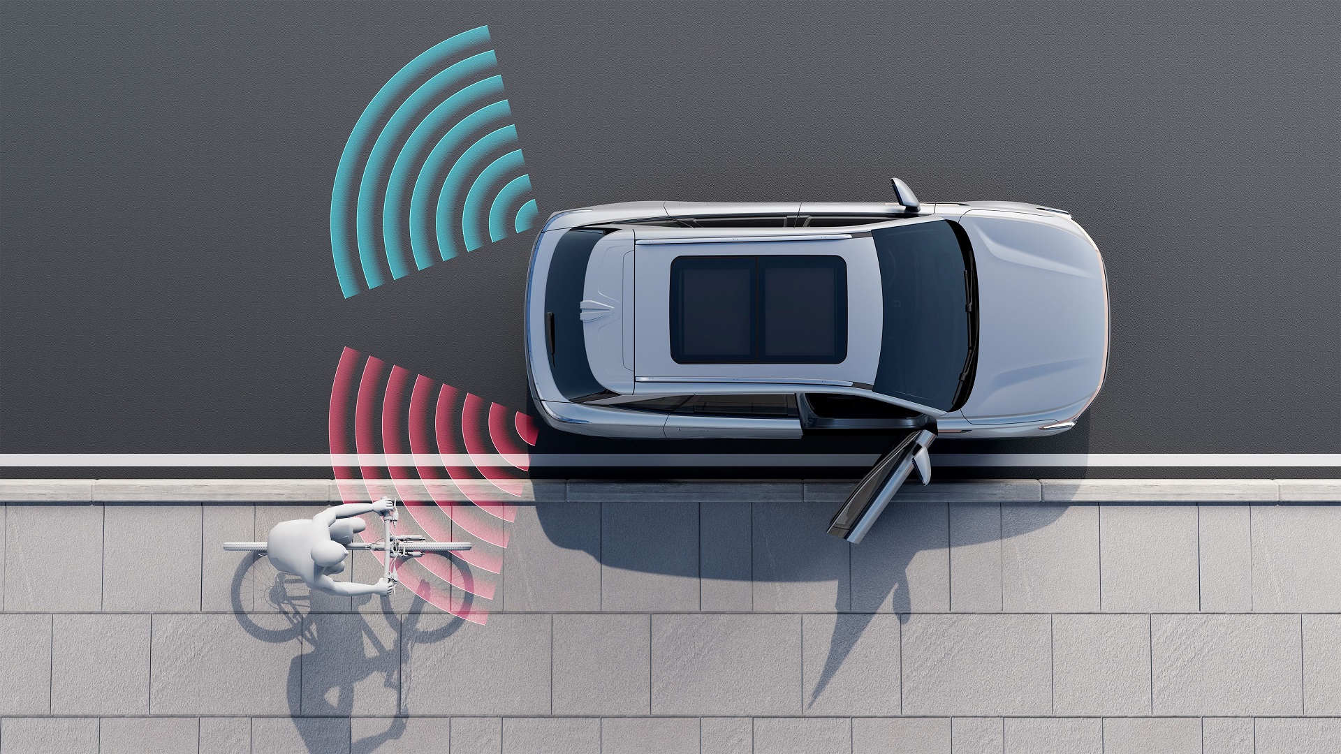 omoda 9 The system of cyclist collision avoidance during door opening low res