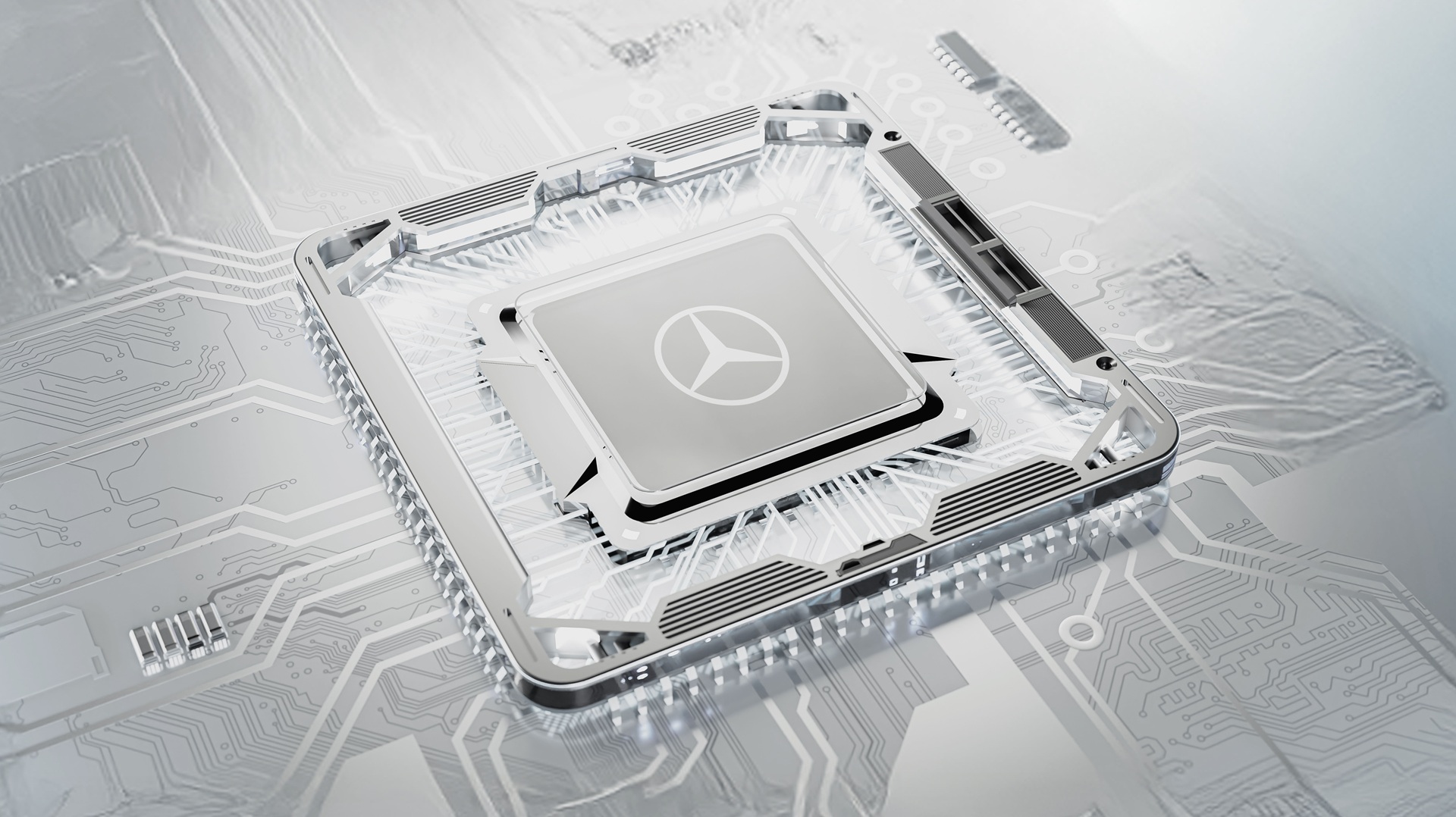 Mercedes-Benz Operating System (MB.OS): illustration of a chip