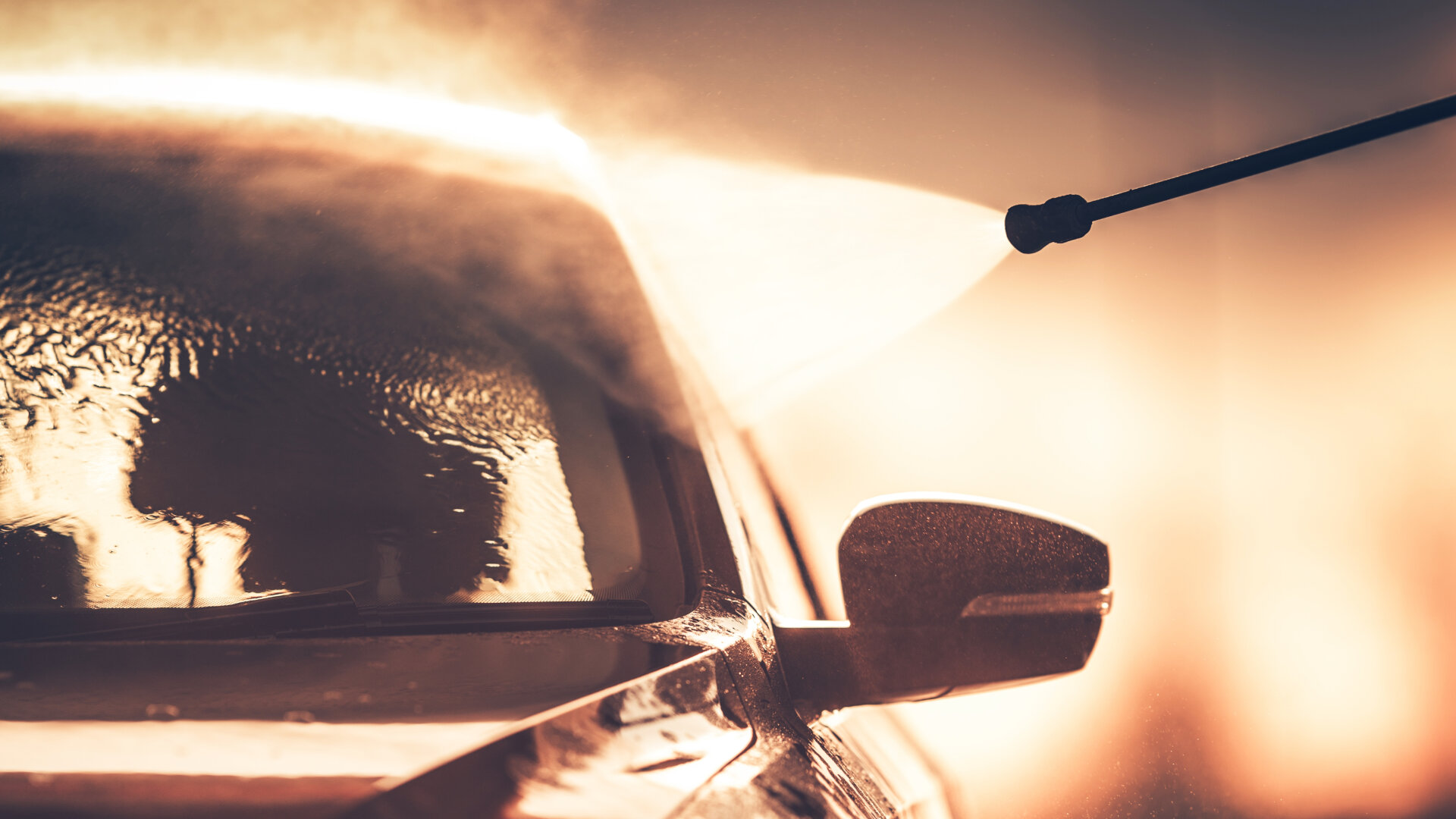 Washing Vehicle in Car Wash Washing Vehicle in Car Wash