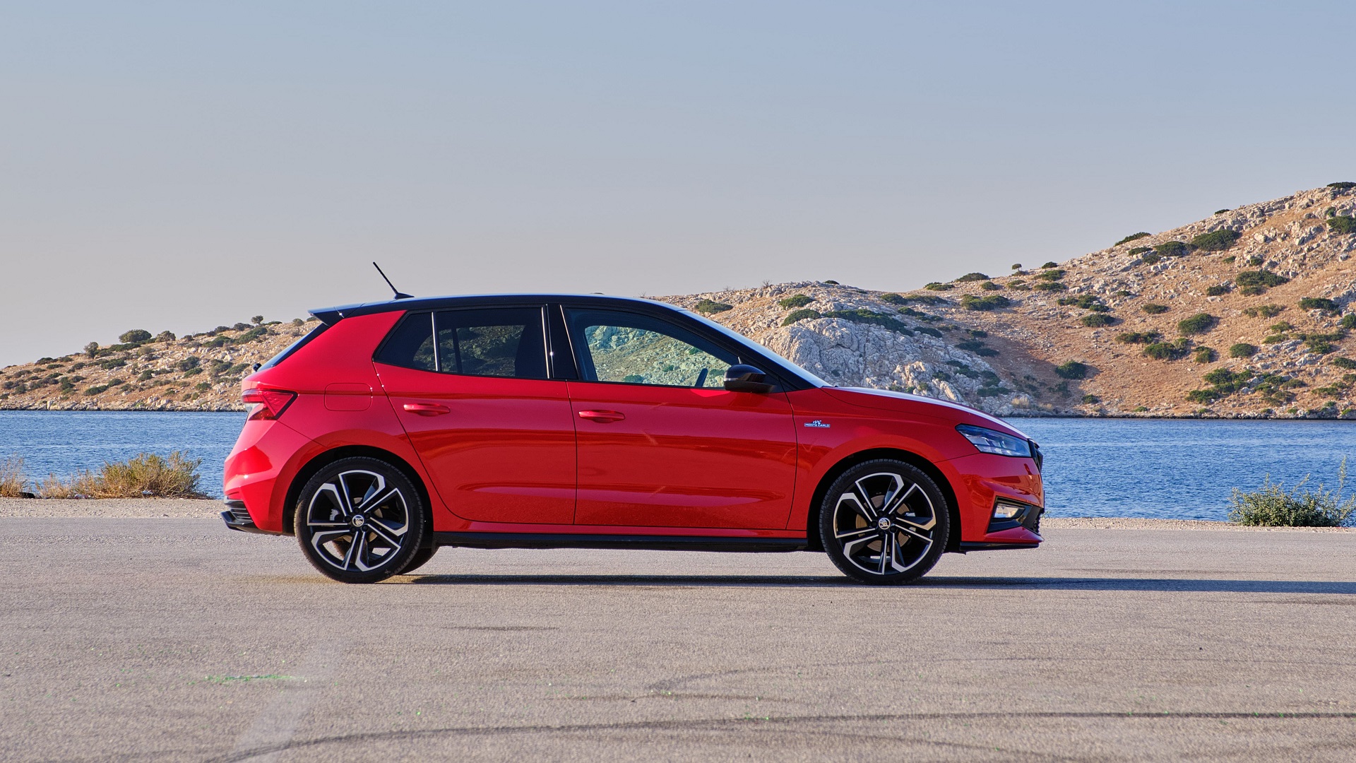 Skoda Fabia Monte Carlo 2025 red GR (9) Skoda Fabia Monte Carlo 2025 red GR (9)