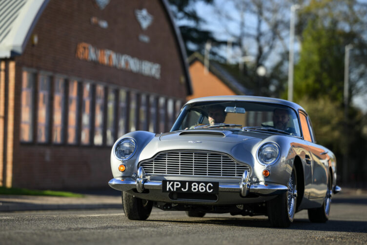 Mr and Mrs Williams enjoying their restored DB5 Vantage (02)