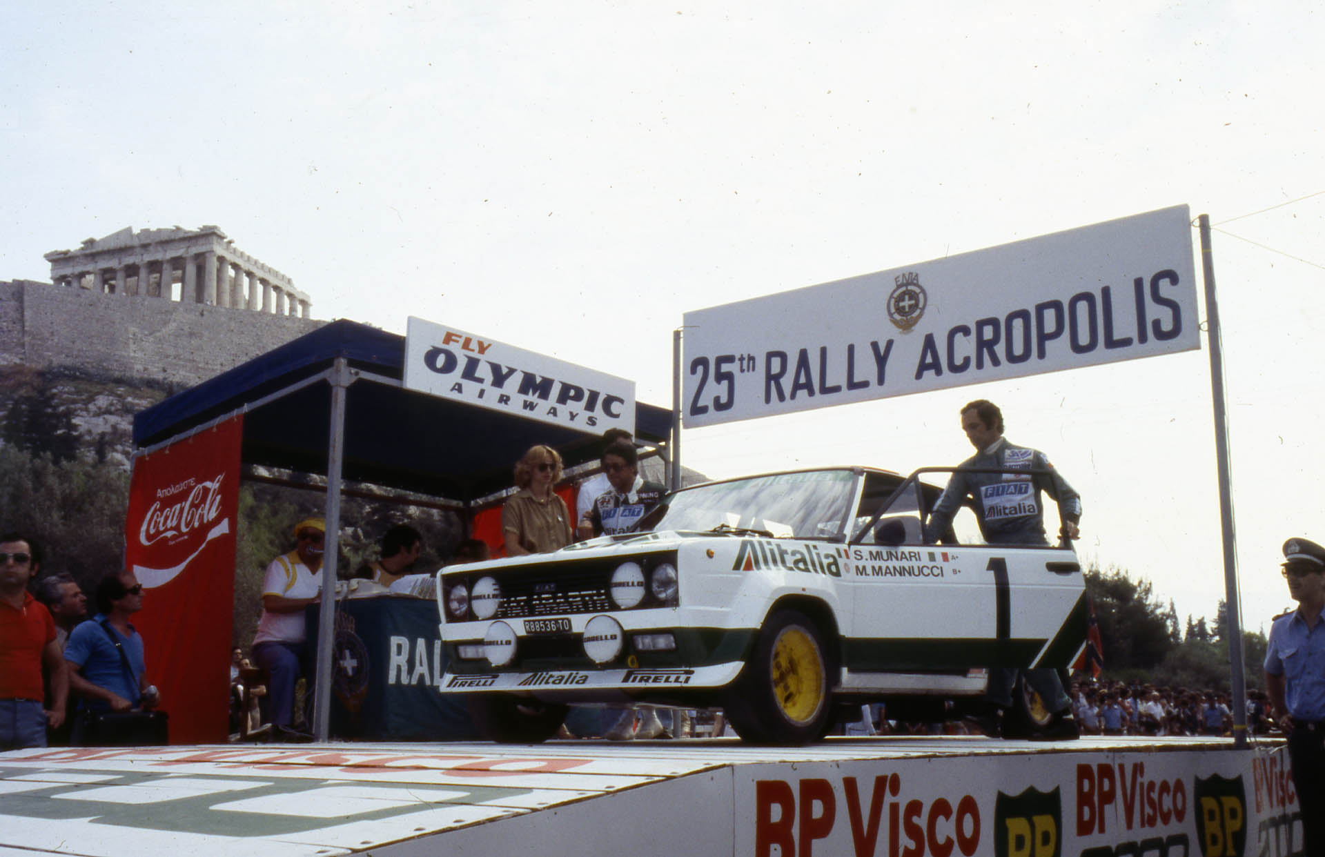 Sandro Munari (Fiat 131 Abarth), 1978 Acropolis Rally Sandro Munari (Fiat 131 Abarth), 1978 Acropolis Rally