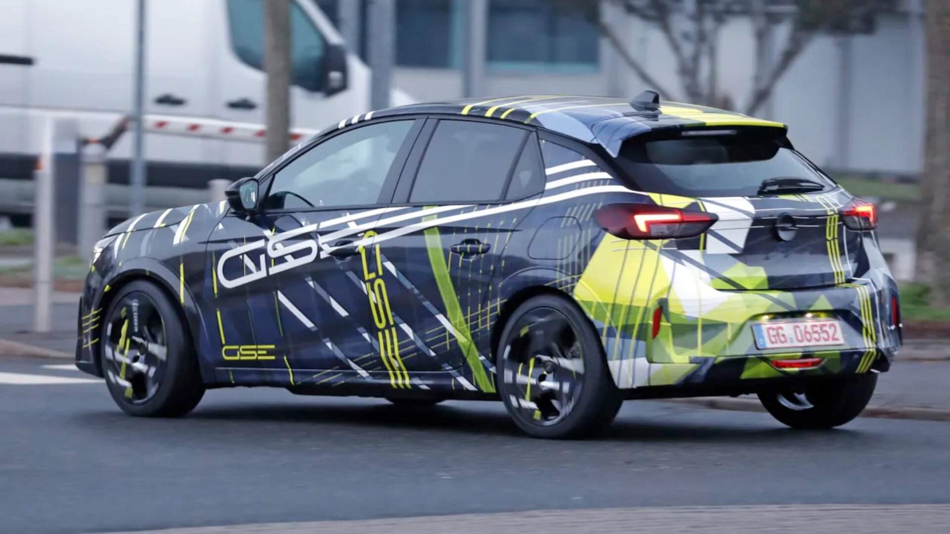 Vauxhall Corsa GSE rear angled tofpwc