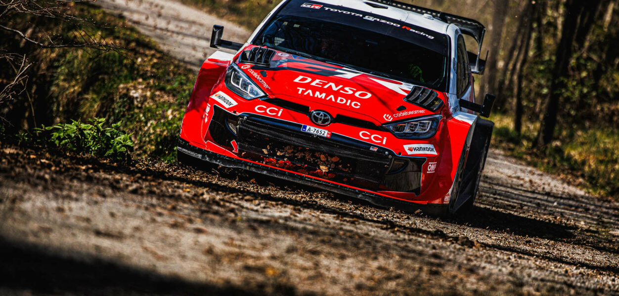 WRC Toyota pre event testing Croatia 2026