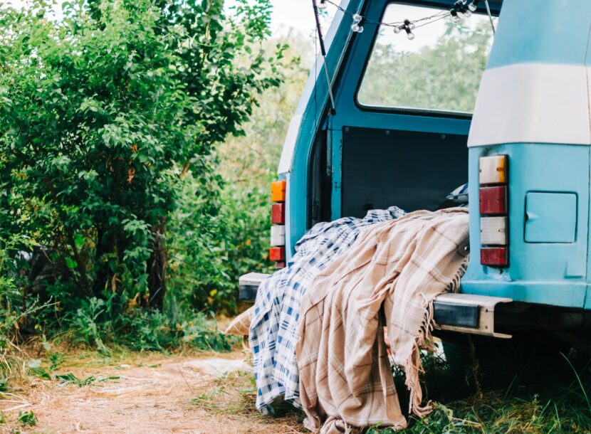 envato blue van in rural setting with open hatch 2026 03 13 04 20 06 utc