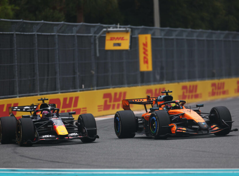 F1 Oscar Piastri (McLaren) & Max Verstappen (Red Bull)