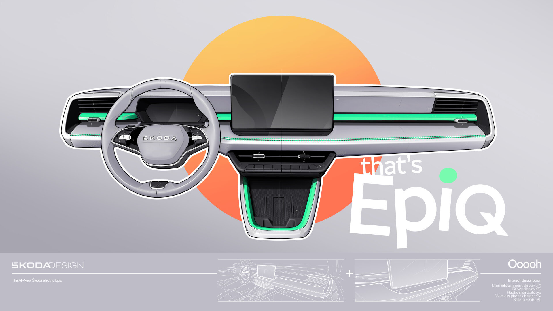 Skoda Epiq Interior Sketches (2)