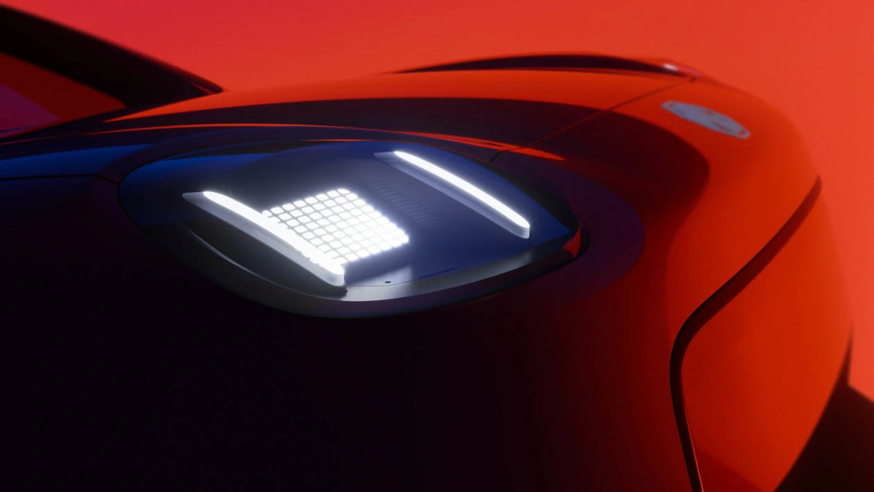 MG concept car teaser front lights MG concept car teaser front lights