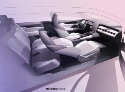 Skoda Peaq: Τα πρώτα σκίτσα αποκαλύπτουν το εσωτερικό του