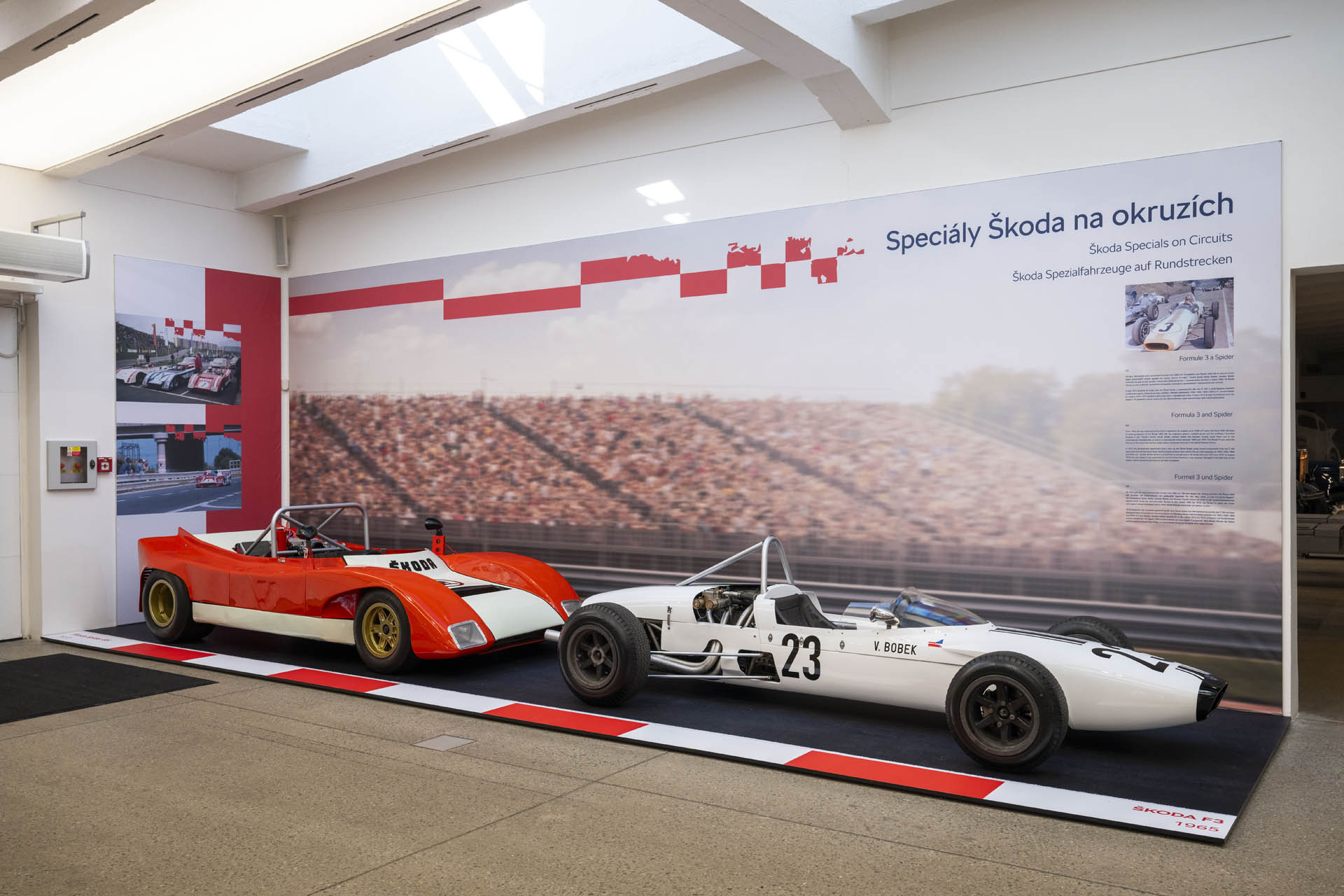 Skoda Spider and Formula 3 car Skoda Spider and Formula 3 car
